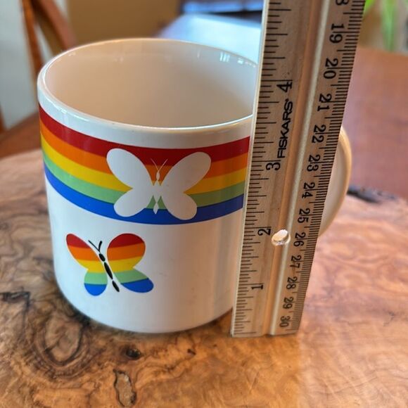 Vintage Russ Berrie & Co. Rainbow Butterfly Coffee Mug - Picture 4 of 6